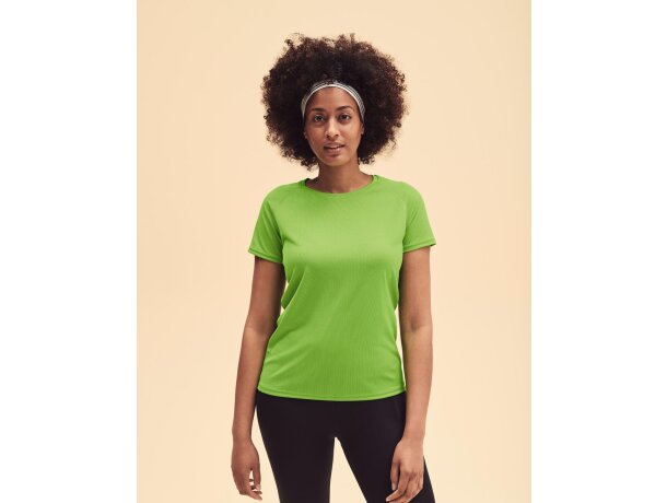 Camiseta de mujer manga corta técnica 135 gr Lima detalle 1