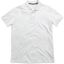 Polo manga corta unisex color liso 190 gr personalizado blanco