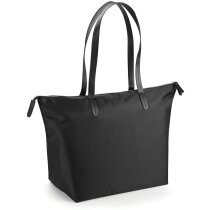 Bolsa de poliéster con asas largas barata negra Bolsa de poliéster con asas largas barata negra