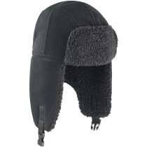 Gorro polar para la nieve con orejeras barata negra Gorro polar para la nieve con orejeras barata negra