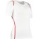 Camiseta de mujer manga corta detalles de color 135 gr