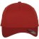 Gorra acabado curvado con 5 paneles personalizada roja