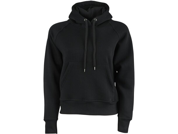 Sudadera Roatan mujer capucha algodón egipcio fibra larga lycra Rojo brillante detalle 1