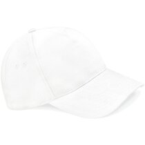 Gorra con cierre ajustable de algodón personalizada blanca