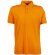 Polo unisex ajustado tejido mixto personalizado naranja