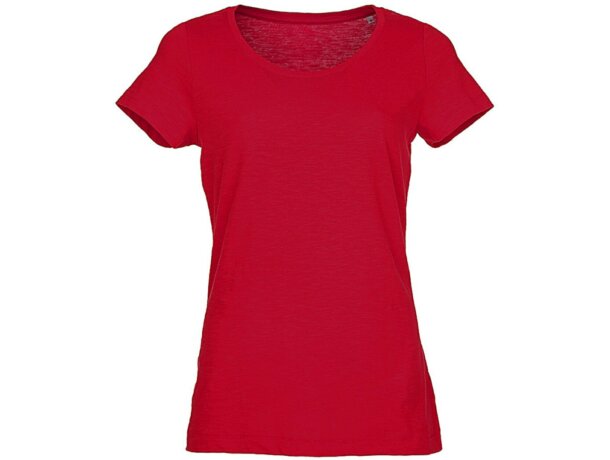 Camiseta Sharon mujer grabada roja