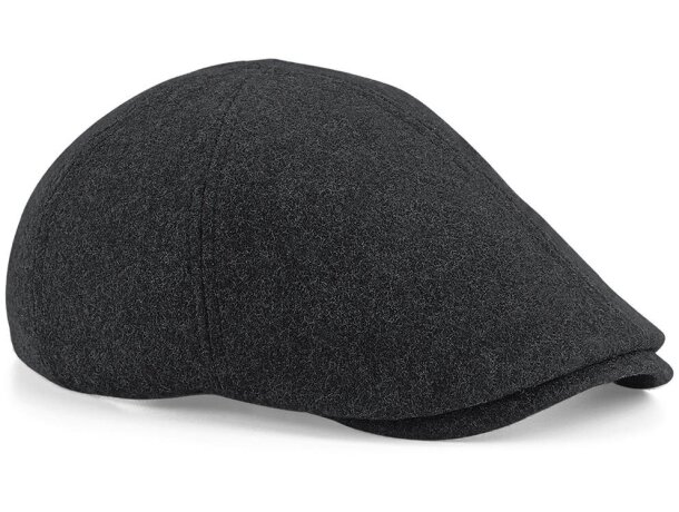 Boina de lana con hebilla Melton Wool Carbon marl  detalle 5