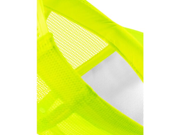 Gorra  modelo vintage especial para sublimación Amarillo fluorescente/blanco detalle 10