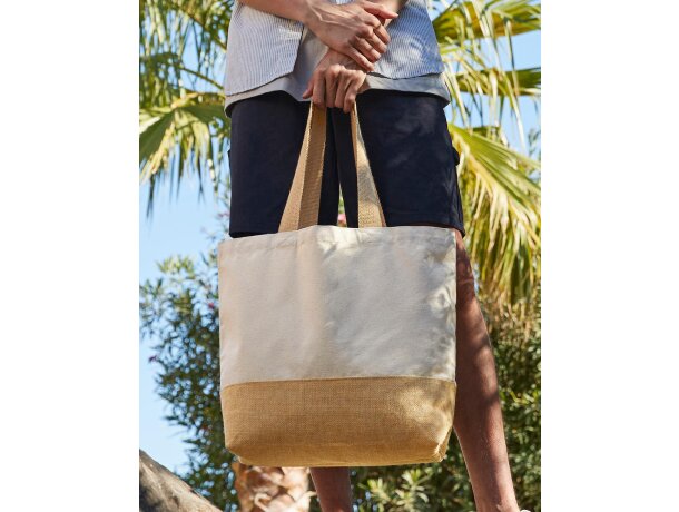 Bolsa de Yute 18 litos Canvas Natural detalle 1