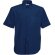 Camisa Oxford manga corta hombre  personalizada azul marino