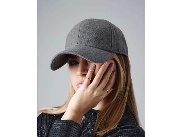 Gorra de 6 paneles unisex Carbon detalle 3