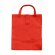 bolsa plegable con cierre de velcro personalizada roja