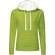 Sudadera con capucha poliéster polar 280 g/m2 Verde lima/azul royal