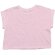 Camiseta de mujer corta Rosa suave