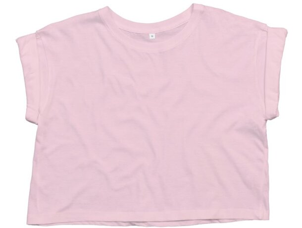 Camisetas publicitarias baratas Mantis M96 algodón orgánico mujer Rosa suave detalle 3