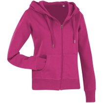 Sudadera capucha mujer cremallera algodón Select