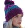 Gorro de invierno económico poliacrílico con base doblada Corkscrew Rosa dubarry detalle 6