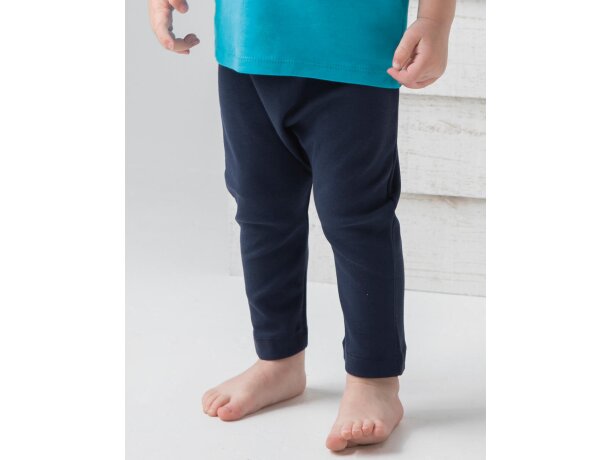Pantalón bebé promocional para niños en viscosa. algodón orgánico 200 g/m2 Negro detalle 2