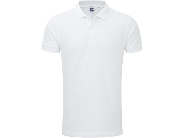 Polo unisex manga corta 205 gr blanco