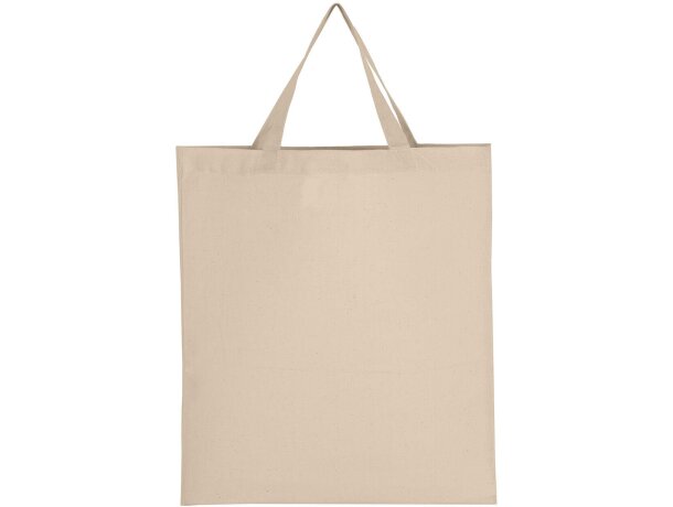 Bolsa shopper algodón orgánico certificado OEKO-Tex asa corta detalle 1