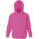 Sudadera lisa con capucha tallas de niño personalizada fucsia