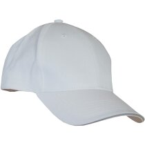Gorra de algoón de alta calidad con 6 paneles merchandising blanco/negro Gorra de algoón de alta calidad con 6 paneles merchandising blanco/negro