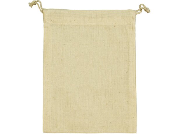 Bolsa mediana de algodón con cordón ajustable con logo