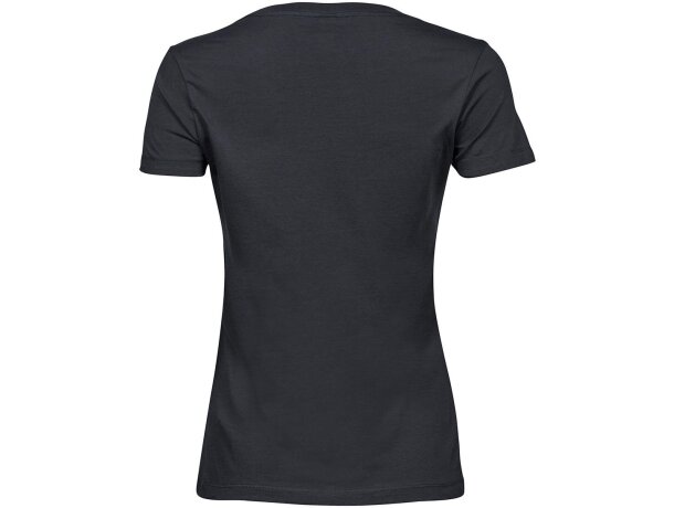 Camiseta de mujer 160 gr Gris oscuro detalle 1