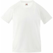 Camiseta Técnica de niño 135 gr blanca personalizado