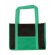 bolsa de polipropileno colores combinados con logo verde