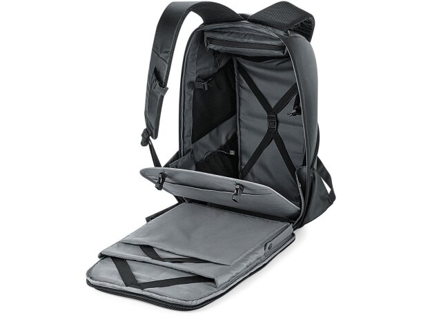 Mochila para portátil XL de poliéster Negro detalle 5