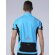 Camiseta de ciclista manga corta unisex 170 gr Azul rey/naranja neón detalle 2