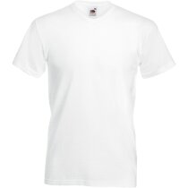 Camisetacuello en V 100% alg. 165 gr blanca