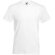 Camisetacuello en V 100% alg. 165 gr blanca