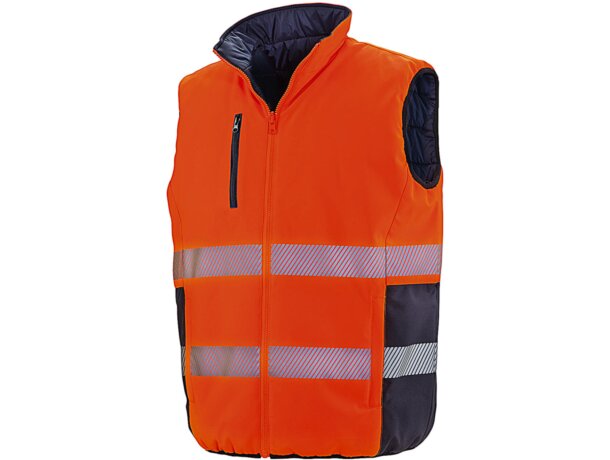 Chaleco reversible R332X seguridad alta visibilidad acolchado Amarillo flúor/marino detalle 7