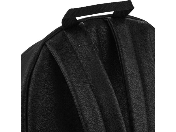 Mochila Faux Leather Fashion Backpack Negro detalle 2