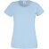 Camiseta Valueweight de mujer 160 gr personalizada azul claro