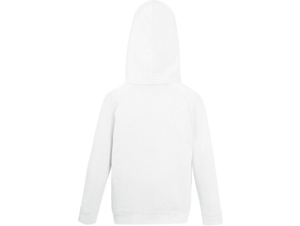 Sudadera con capucha de niños blanca