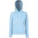 Sudadera con capucha para mujer personalizada azul claro