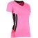 Camiseta de mujer manga corta combinada 135 gr grabada