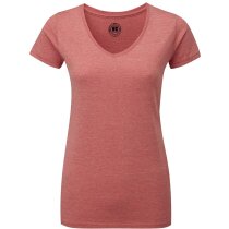 Camiseta larga de mujer tejido mixto naranja Camiseta larga de mujer tejido mixto naranja