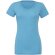 Camiseta de mujer manga corta 135 gr personalizada azul claro