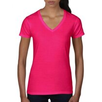 Camiseta de mujer cuello en V básica Camiseta de mujer cuello en V básica
