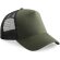 gorra sencilla con 5 paneles y rejilla trasera personalizada khaki