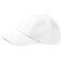 Gorra de perfil bajo en algodón con 5 paneles blanca
