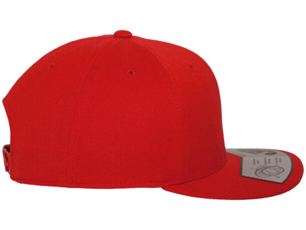 Gorra Snapback ajustada de 6 paneles. Personalízalo con tu logotipo Rojo detalle 12