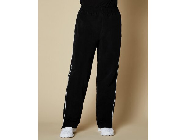 Pantalón deportivo poliéster 115 g/m2 Classic FIT Negro/blanco detalle 1