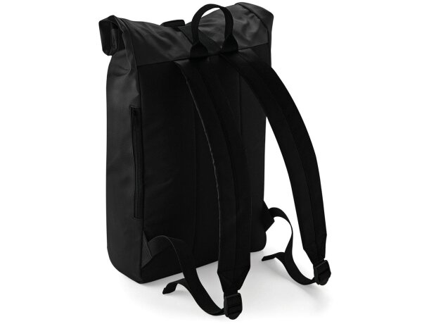 Mochila Roll Top Negro detalle 1