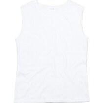 Camiseta sin mangas de mujer corte holgado personalizada blanca Camiseta sin mangas de mujer corte holgado personalizada blanca