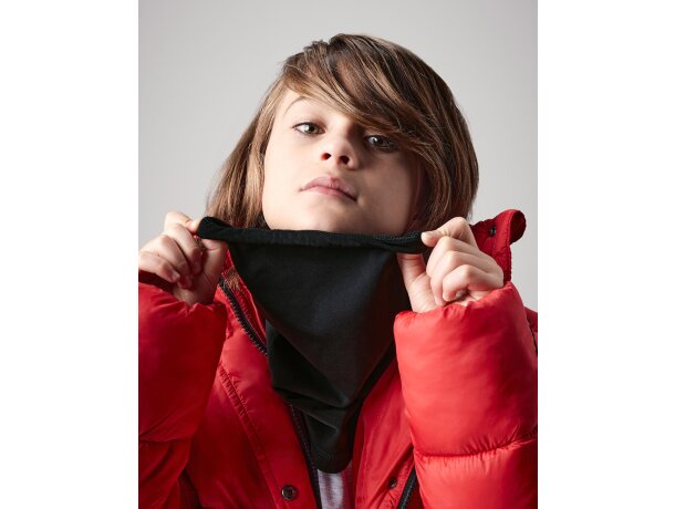 Braga de cuello Softshell de deporte Junior Negro detalle 2